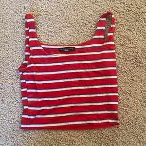 Striped Kendall&Kylie Crop Top